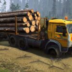 Kamaz 53504 timber carrier Truck v1.0